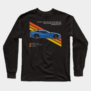 Blue Corvette Long Sleeve T-Shirt